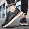 Fashion Brown Men's Casual Shoes Breathable Retro Flat Shoes Zapatillas Hombre Men Lace-up Trainers Outdoor Sneakers Big Size 45