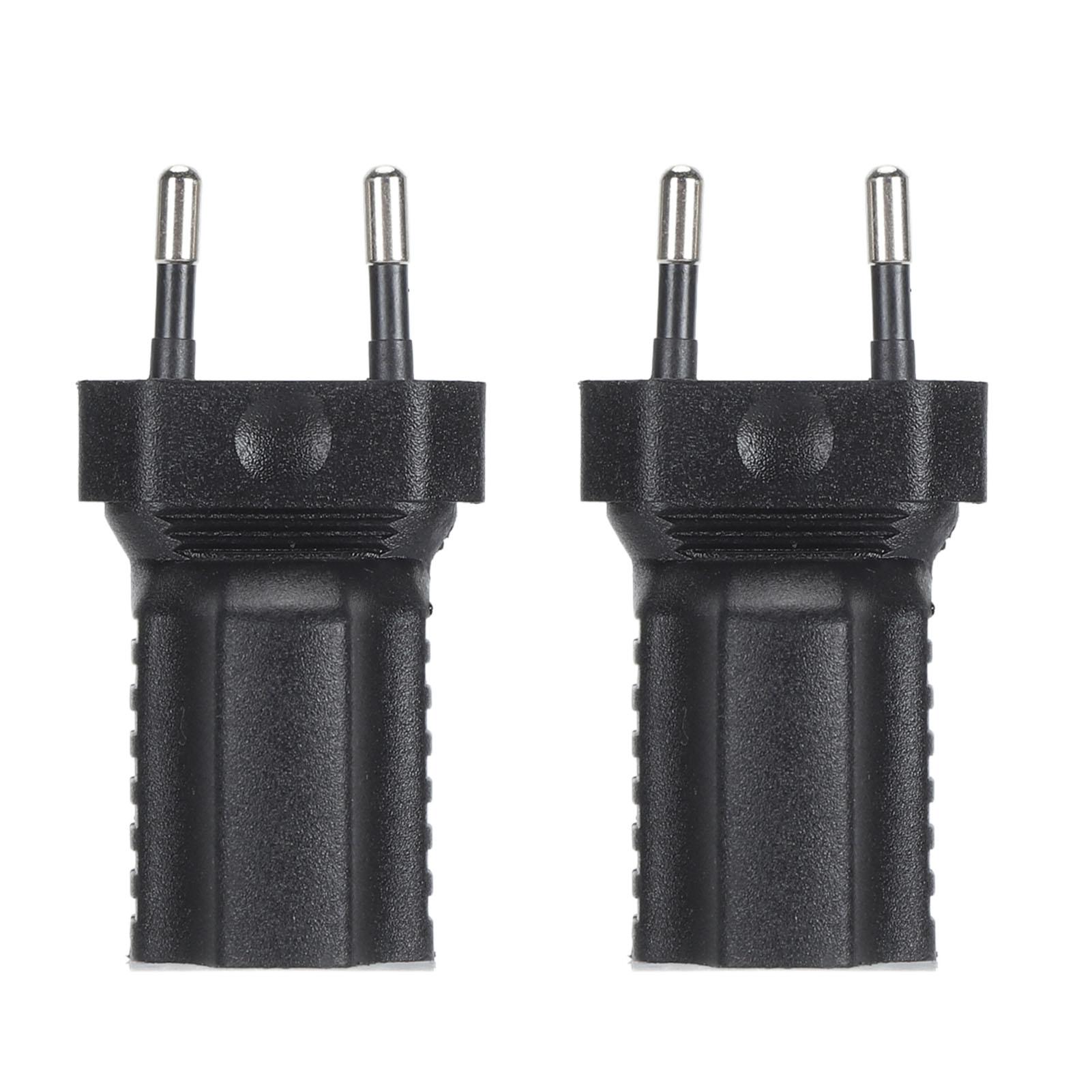 

2Pcs to NEMA 5‑15R Power Adapter Safe Reinforced Male to Female Plug Adapter