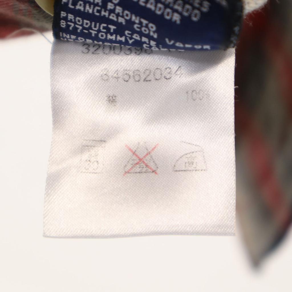 Tommy Hilfiger 90s Old Check Pattern Long Sleeve Button Down Shirt S Men's Used