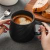 Light Luxury Ceramic Beverage Mug Household Vessel for Milk Coffee Afternoon Tea Stylish Couple Daily Drinking Table Cup