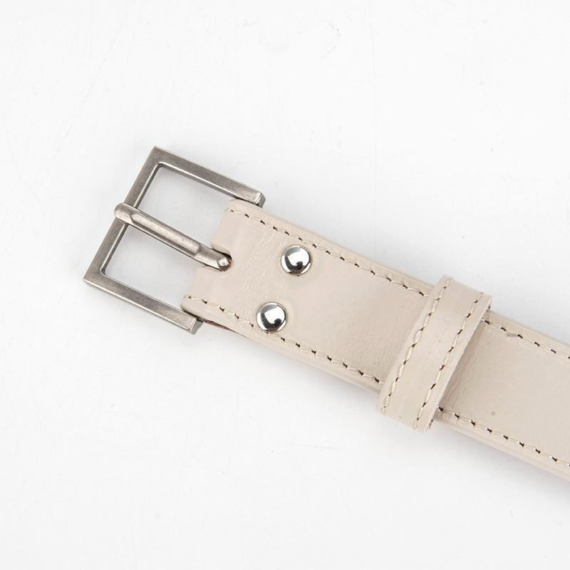 New Genuine Leather Belt for Women's Hip-hop Top Layer Cowhide Jeans Decorative Belt for Women