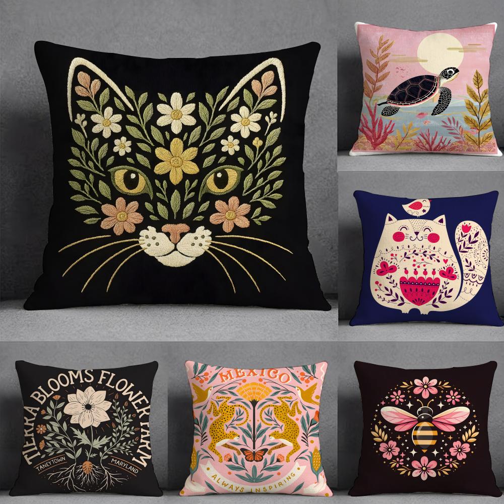 Abstract Natural Animal Prints Pillow Case Pillowcase Doublesided Printed Sofa Cushion Bedroom Headboard Pillow