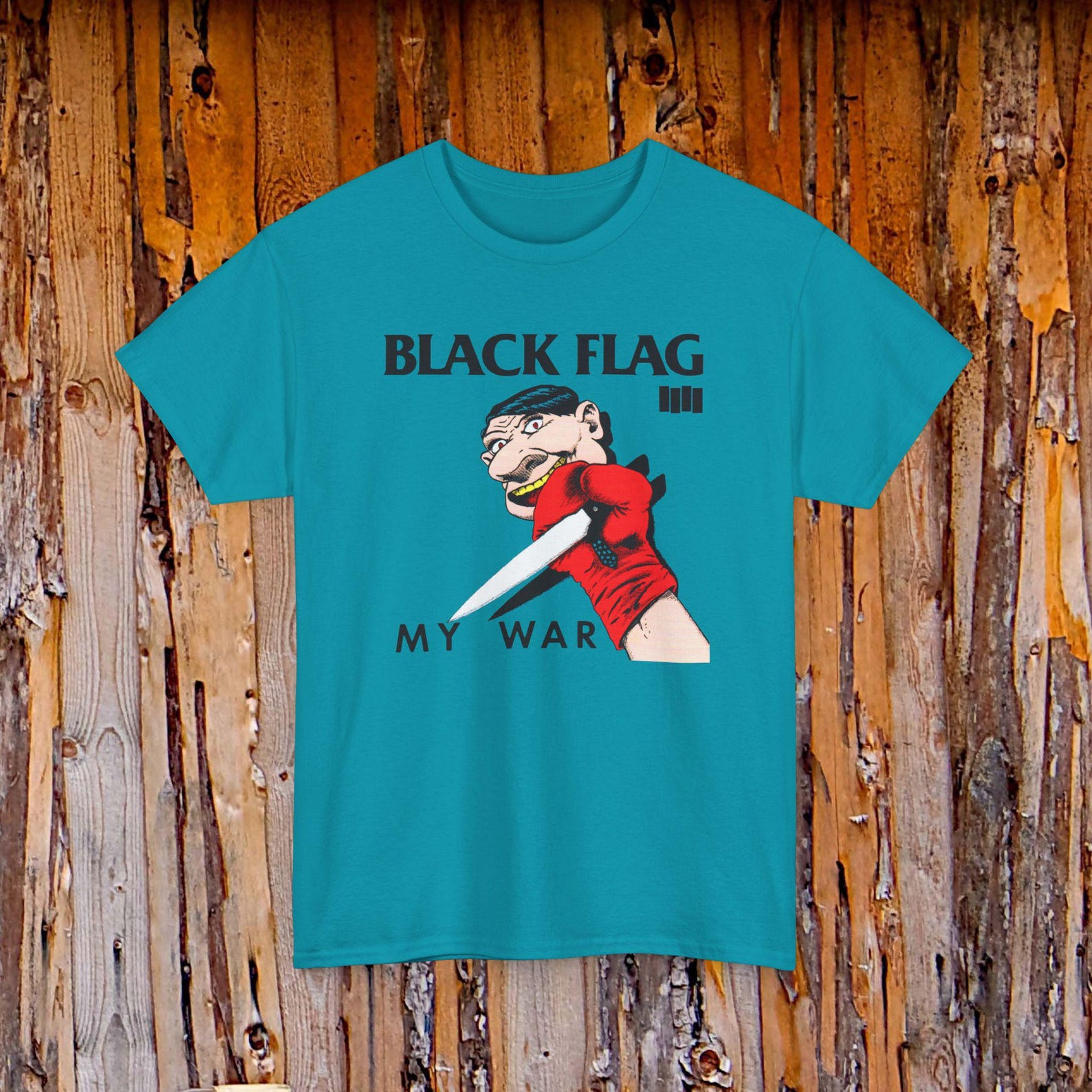 Black Flag My War Music Punk Rock Band Logo Tee | Music Shirt 3XL