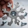18-in-1 Multi-purpose Hexagon - Multi-function Snowflake- Bathroom Stainless Steel Universal Portable Tool Set