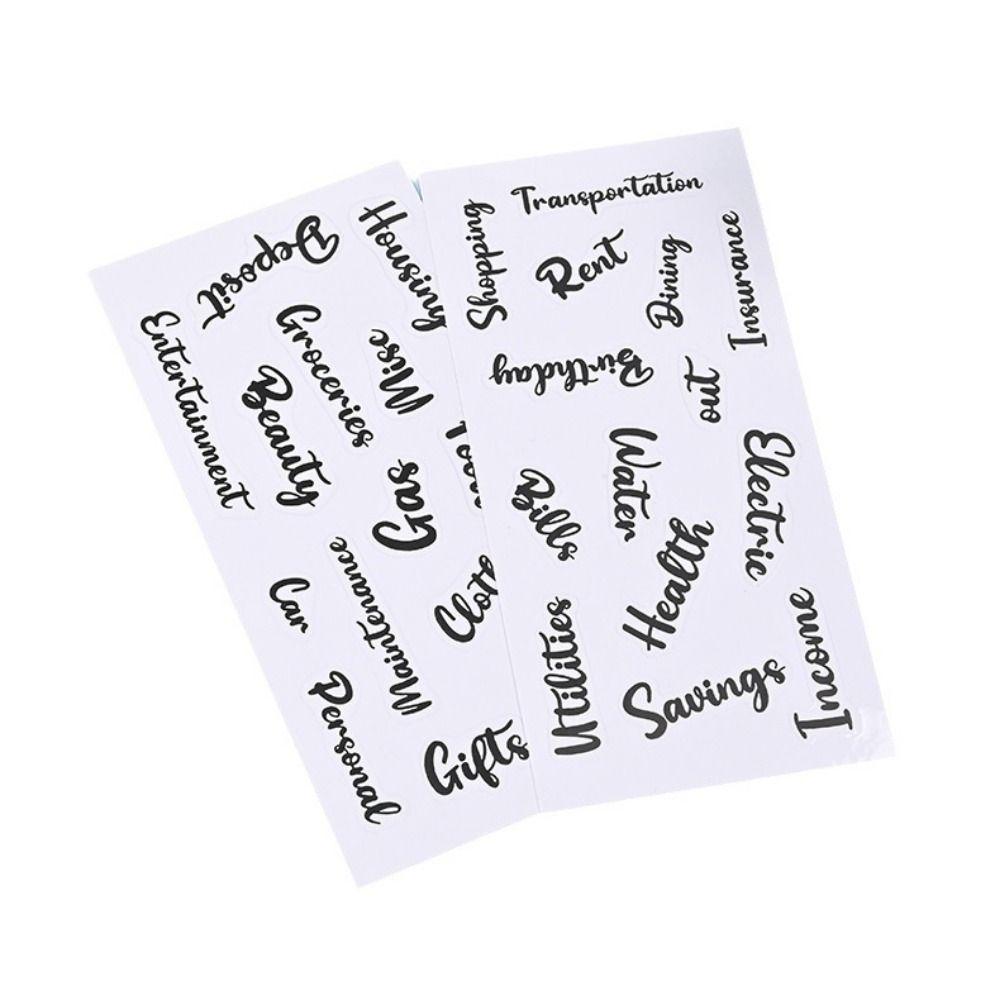 Transparent A6 Budget Planner Waterproof Money Saving Binder Money Organizer School Stationery