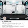 Car Back Seat Cover, Anti-Slip Long Vehicle Rear Bench Protectors With Storage Pocket, Breathable Comfortable Auto Interior Seating Bottom Protection