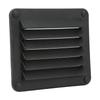 VGEBY 2pcs Air Vent Ventilation Sidewall Easy To Use Simple Appearance Replacement Air Vent for Wall (Black)