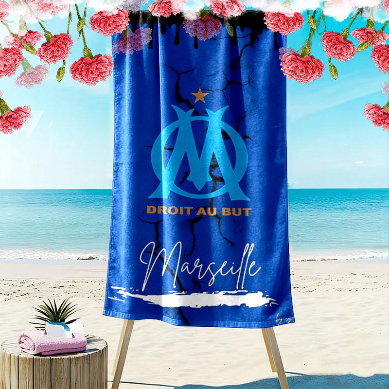 l'OM Logo Print Beach Towel, Large Soft Quick Dry Towel for Beach Camping Swimming