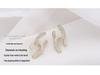 Xiao Xiangfeng Double C Pearl Bowknot Earrings: 925 Silver Zircon Japanese-Korean Style