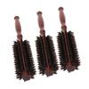 3pcs Roll Hairbrush Round High Temperature Resistant Static Free Vertical Texture Medium Size Bristle Hair Brush for