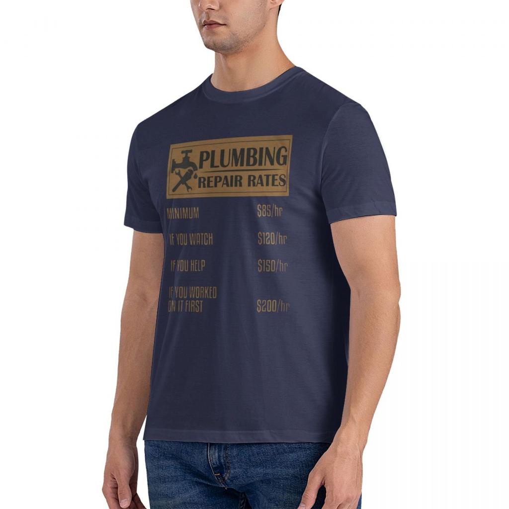 2024 Fashion Off The Rack Plumber Plumbing Repair Rates Minimum Tee T-Shirt Tees