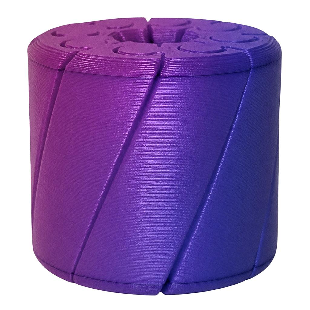 3D Printed Spiral Twist Stress Relief Ball Durable Flexible Material Compact Size for Hand Exercise and Sensory Stimulation