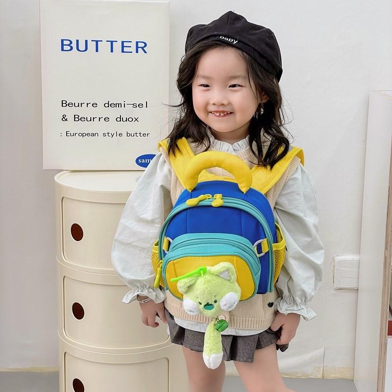 Backpack Baby Kindergarten Cute Three Dimensional Plush Toy Boys Backpack Girls