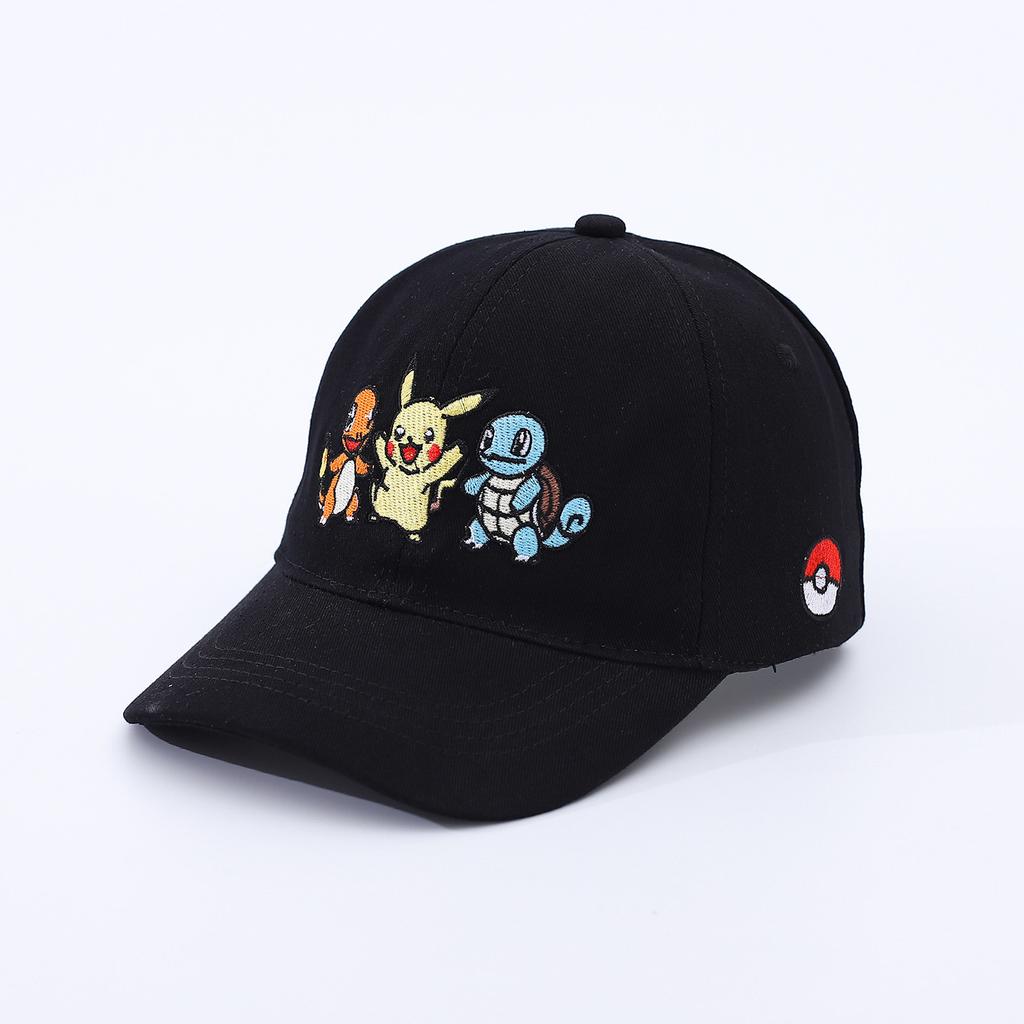 Pokemon Cartoon Embroidery Children'S Hat Baseball Cap Spring And Autumn Boys And Girls Outdoor Sunshade Cap