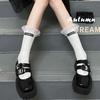 Women's Summer Ankle Socks Summer Crew Socks Lace Middle Tube Socks Japanese Style Cute Boot Socks Streetwear Gift