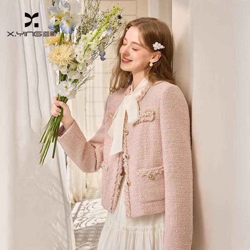 Women s Little Fragrance Style Tweed Jacket M