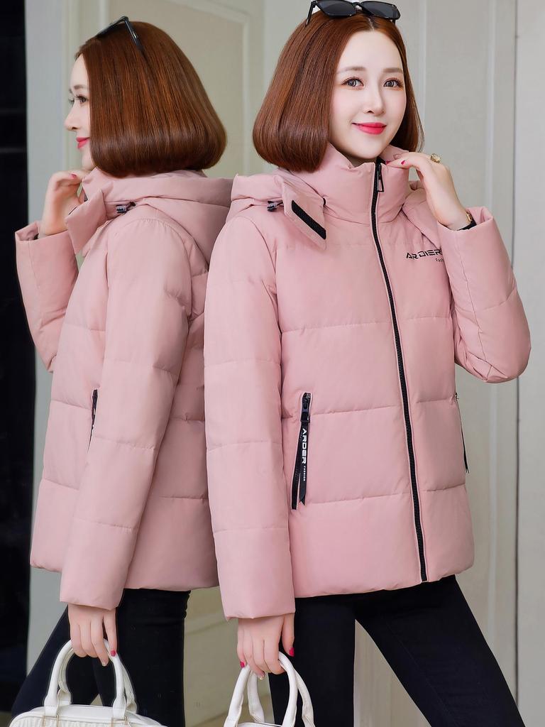 Women's 2025 New Petite Down Jacket: Short, Stylish, Warm, Hooded, Simple Autumn & Winter Outerwear