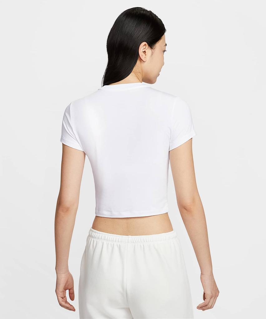NIKE Sportswear Chill Knit Crop T-Shirt W - White:Black / Hf9539-101