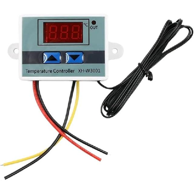W3001 W3002 Digital Control Temperature Microcomputer Thermostat Switch Thermometer New Thermoregulator DC12/24 AC110-220V ( Color : W3001 AC110-220V