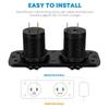 Dual USB 12V Car Charger Adapter Cigarette Lighter Socket Splitter Power Outlet for Auto Boat Motorcycle Marine RV DIY