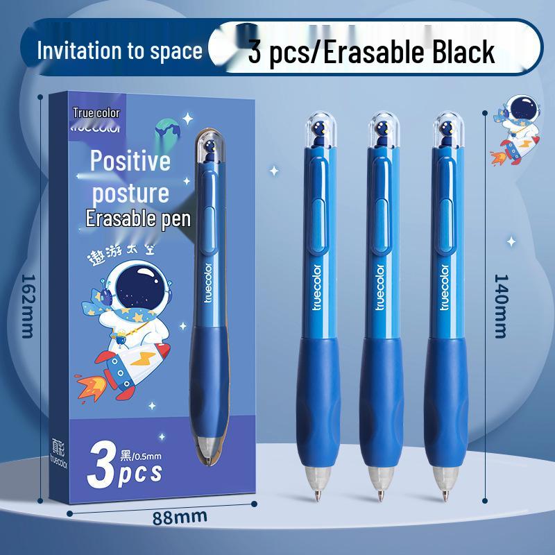 

True Color Heat Erasable Gel Pen - Easy-Erase, Quick-Drying, Magic Ink with Push-Button, Perfect for Students Posture Correction. 0.5mm
