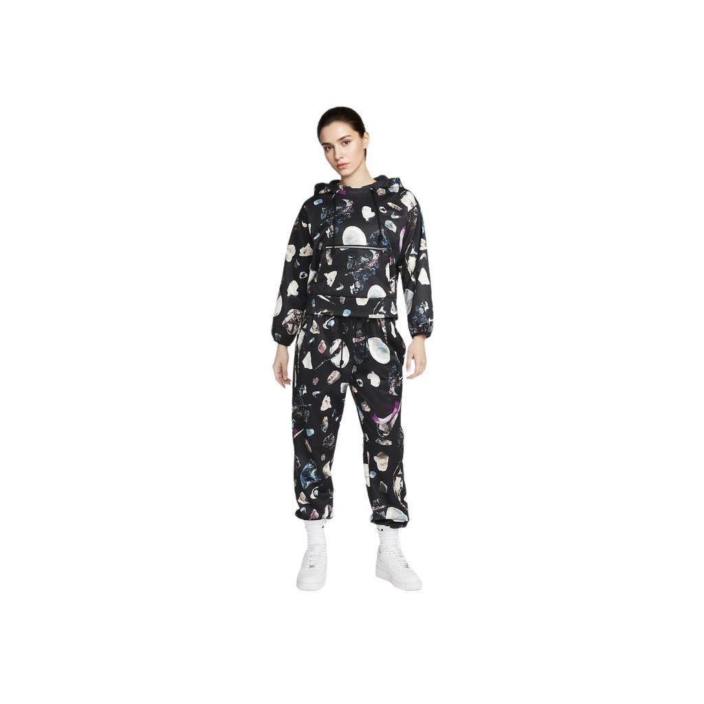 Nike Graphic Print Pullover Sweatshirt Women Tops Black DQ6816-010