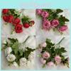 Künstliche Pfingstrosen-Blumenarrangement für festliche Anlässe Weihnachten Valentinstag Geschenk
