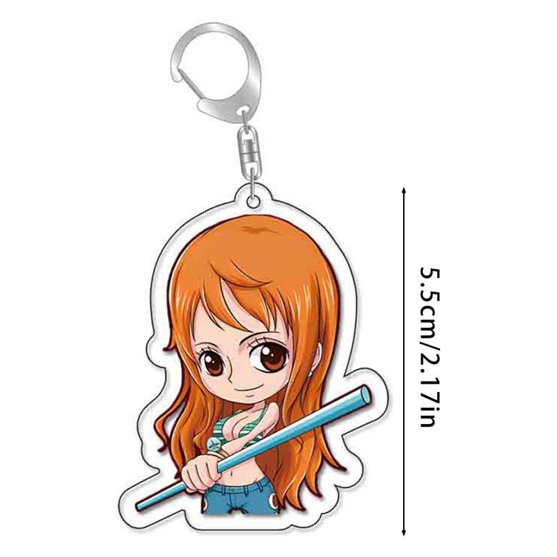 Acrylic Key Chain for One Piece Franky Trafalgar Law Jinbe Monkey D. Luffy Thatch Anime Peripheral Pendant Acrylic Key Buckle