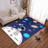 Dreamy Space Astronaut Rug with Planets Suitable for Use As an Anti-slip Game Mat for Living Room and Bedroom Sofas