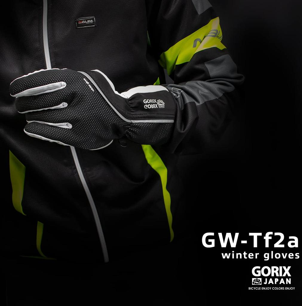 GORIX Cycling and Winter Cycling Gloves Gloves, Winter, Windproof, Warm, Fleece-Lined (GW-Tf2a), Men's Women's (Size Small, Red)