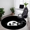 1pc Panda Paw Office Round Area Rug, Indoor Mat Suitable For Office, Under Office Chairs Bedroom Living Room Home Decor, Room Deco