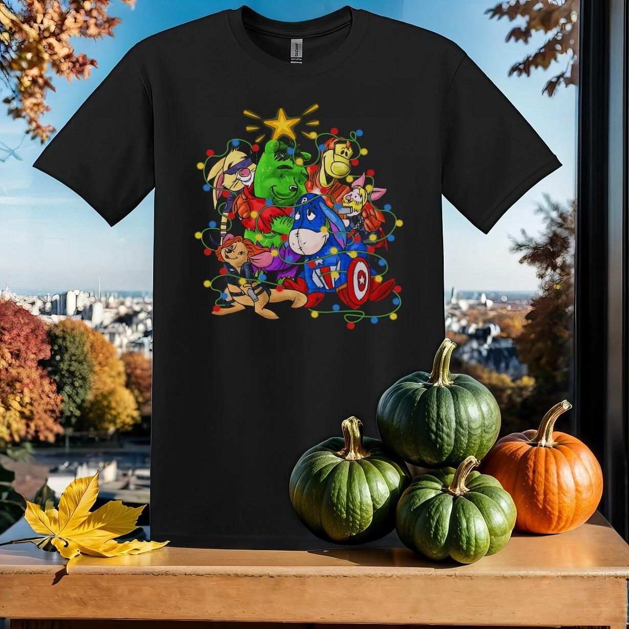 winnie the pooh custom avengers T-Shirt Mens Womens Tees Top T Shirt Mens Womens Tees Top Men Women Unisex Tshirt SY906 L