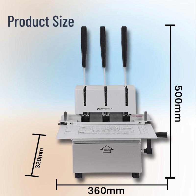 SUNWOOD SZ9022 Electric Three-Hole Binding Machine CN Plug (adapter Included)