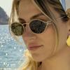 Fashion Oval Sunglasses Women Men Luxury Designer Metal Frames Sun Glasses Female Gradient Shades Eyewear UV400 De Sol Oculos