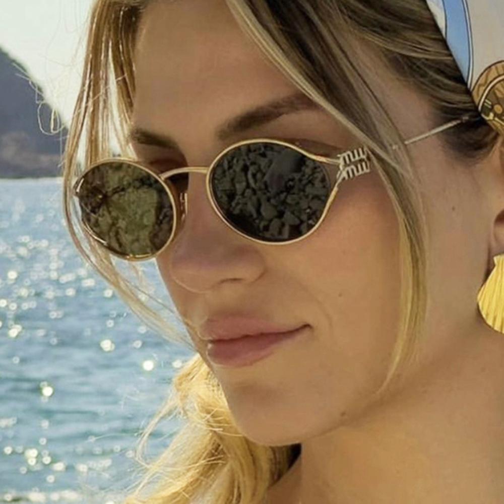 Fashion Oval Sunglasses Women Men Luxury Designer Metal Frames Sun Glasses Female Gradient Shades Eyewear UV400 De Sol Oculos