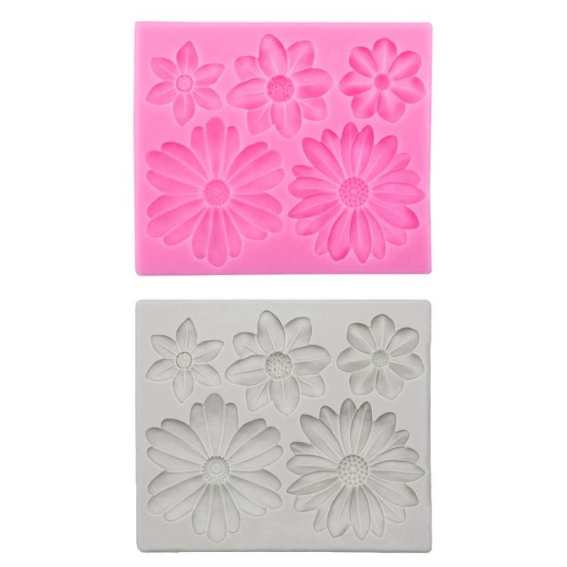 Daisy Shape Silicone Chocolate Mould Cake Decorating Baking Accessories