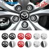 4X Car Wheel Center Hub Cap Badge Emblem Decal Wheel Sticker For Mazda 2 3 5 6 M5 Ms CX-4 CX-5 CX6 M3 M6 MX3 MX5 Car Accessories h1