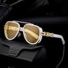 Retro Sunglasses Men'S High Sense Punk Style Sunglasses Sunscreen Full Frame Sunglasses