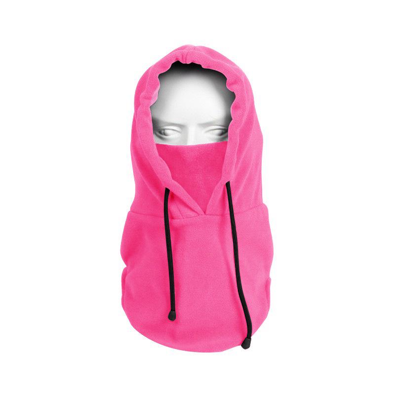

Winter Windproof Cycling Balaclava: Warm, Thick Fleece Ski Mask & Face Protector One Size розы красного