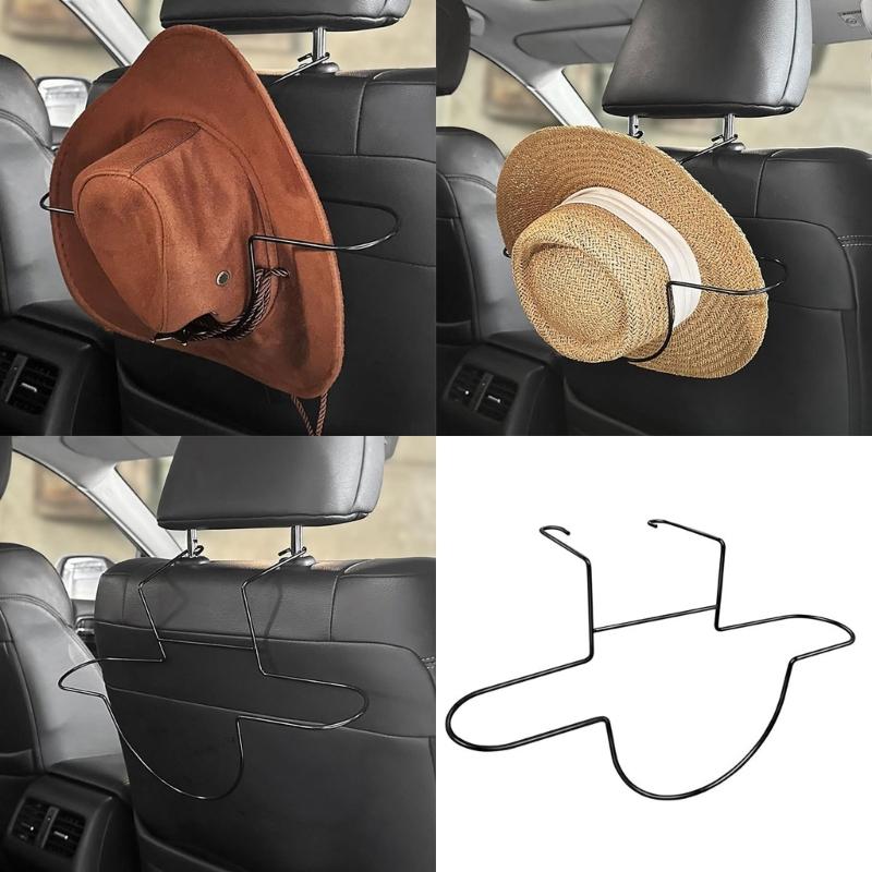 Convenient Cowboy Hat Car Mount Stand Organizers for Hat Enthusiasts and Frequent Traveler Easy Installation and Access