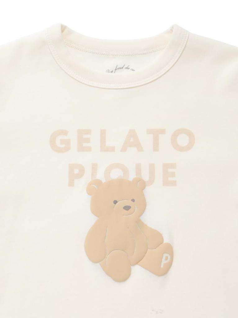 Gelato Pique Kids Plush PKCT259077 BEG 120 One-Point T-Shirt