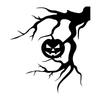 1 Stück Kürbisbaum Lustige Autoaufkleber Wasserdicht für Auto Fenster Kofferraum Karosserie Tankdeckel Vinyl Aufkleber Halloween Fahrzeug Dekoration