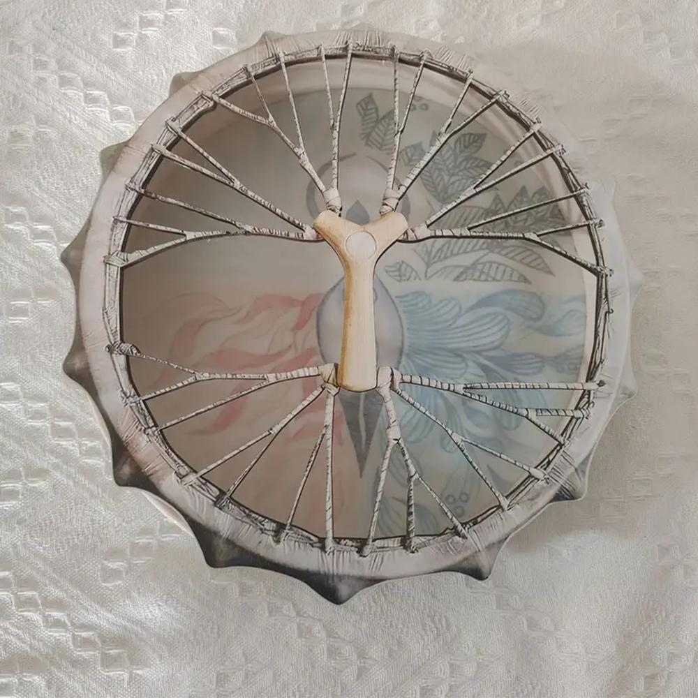 Shamanic Drum,10 Inch Hand Drum With Drum Stick, Sound Healer Shaman Drum For Spiritual Music, Reflection Meditation - Colored