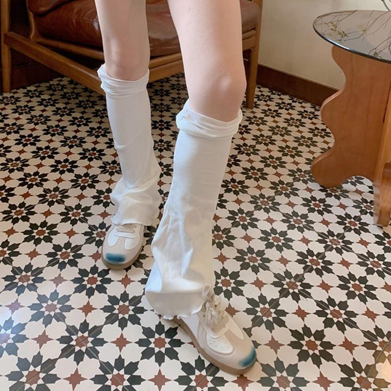 Womens Lolitas Long Socks Sweet Flared Leg Warmers Harajuku Japanese Boot Socks Summer Ankle Heap Socks Hosiery Gifts