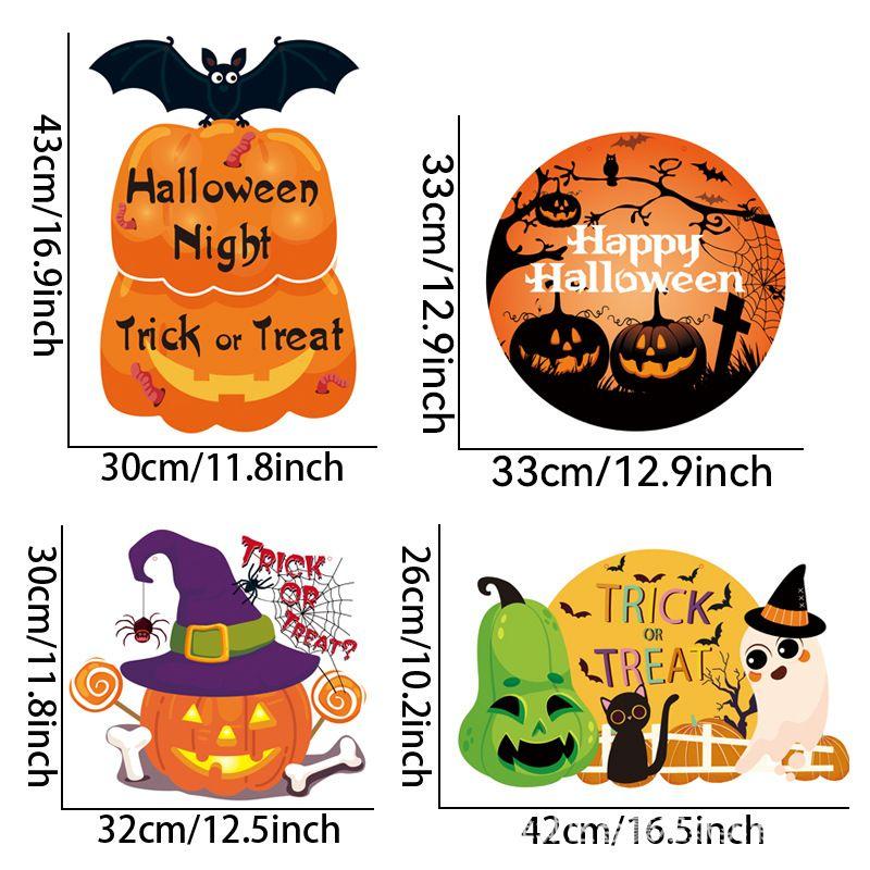 Halloween Party Decoration Holiday Themed Pumpkin Scene Door Hanging Wall Props