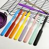 Silicone Long Scraper Cream Long Knife Scraper Cake Making Small Accessories Silicone Spatula Baking Tools For Cakes