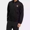 Adidas Neo Solid Color Embroidered Bomber Jacket Unisex Outerwear Black HM7437