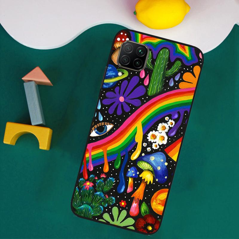 Indie Hippie Art For Huawei Nova 11i 12s 12i 8i 7i Y73 Y70 Y90 Y60 Y72 Y61 Y91 9 10 SE P30 Pro P40 Lite Case