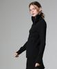 REEMNIK High-Neck Two-Way Zip-Up Ribbed Knit Top [Black]