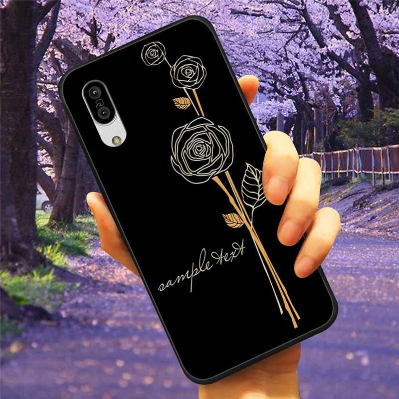 For Sharp Aquos Sense3 Case 3D Flower Relief Silicone Soft Emboss Cover For Sharp Aquos Sense 3 Lite Sense6 6 Luxury Cartoon